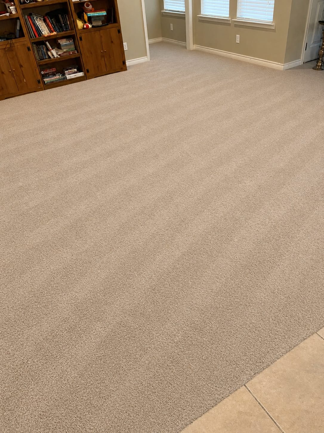 After Clean White Carpet